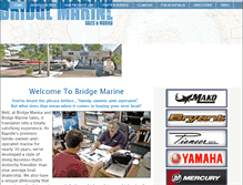 Tablet Screenshot of bridgemarinesales.com